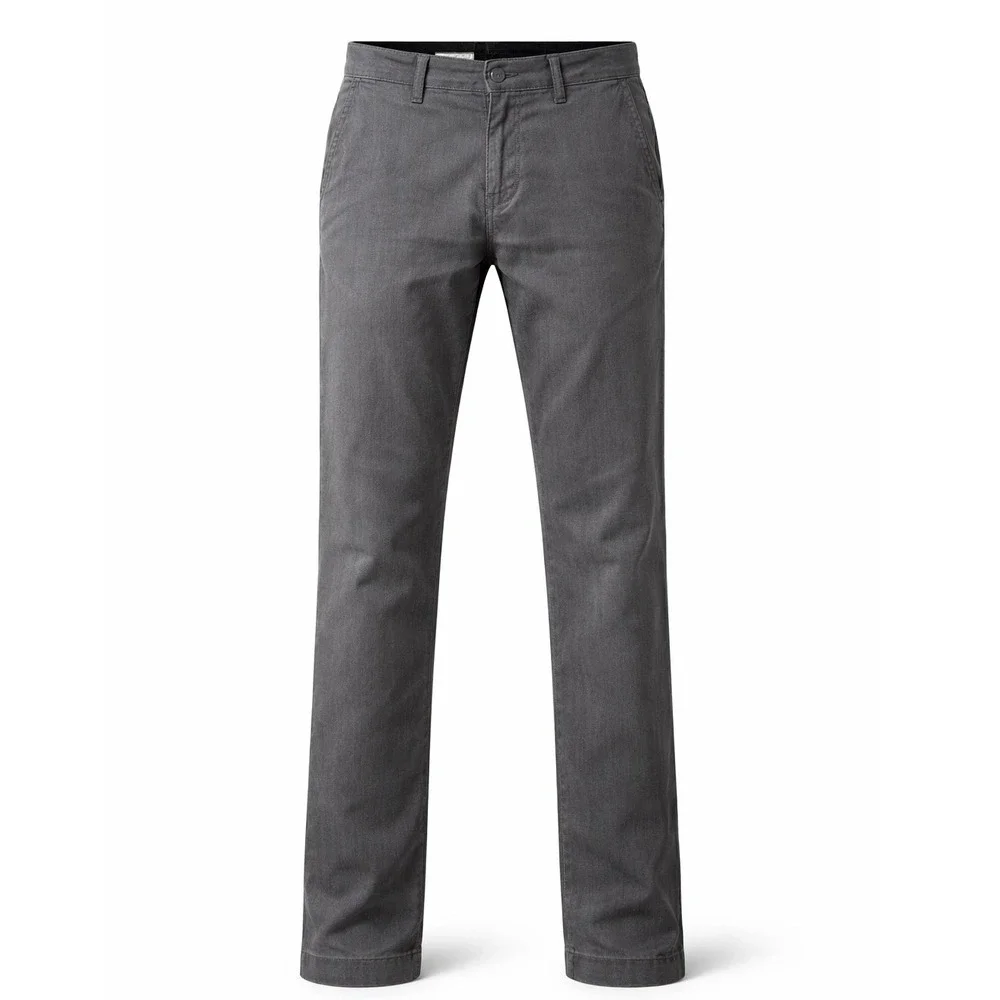 Volcom Chino Pants Mens 30 Charcoal Grey‎ Slim Straight Faded Distressed Skater